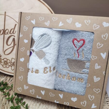 Haftowane ręczniki kuchenne 2 szt.