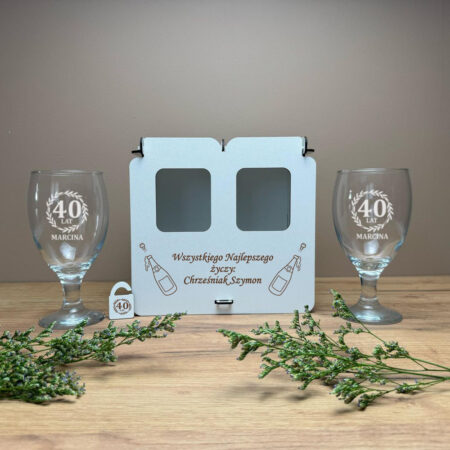 2 Pokale na urodziny w skrzynce (Grawer)