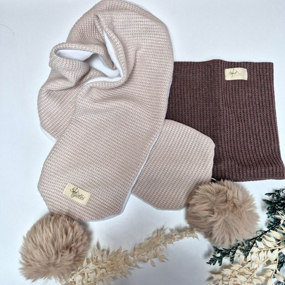 "Komin dziecięcy zimowy z polarem – ciepły i miękki