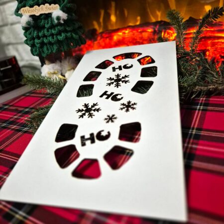 Magiczny szablon śladów Św. Mikołaja - imitacja odcisku buta 43