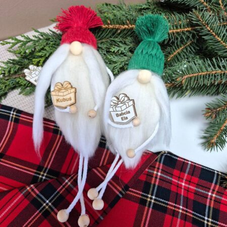 Skrzaty świąteczne - zawieszka personalizowana